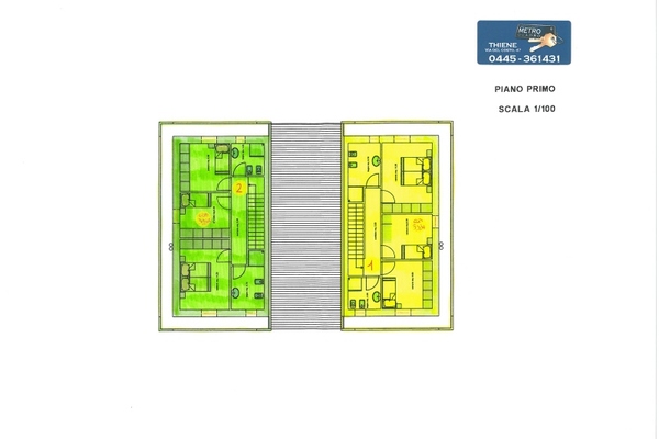 3934-12 piano primo colorato.j - UNIFAM. AFFIANCATA THIENE (VI)  